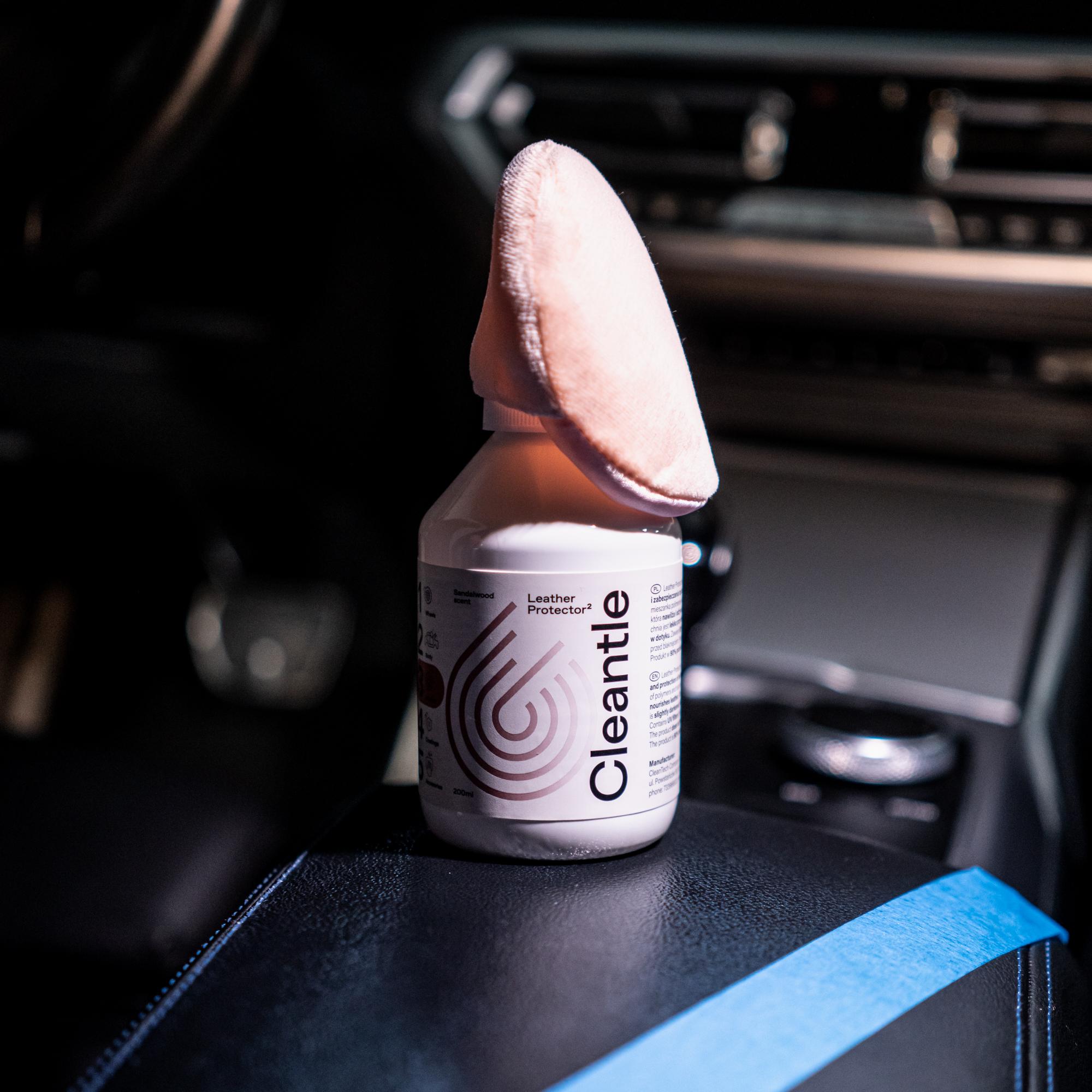 Zestaw do czyszczenia tapicerki samochodowej skórzanej Leather Care Kit ze aplikatorem