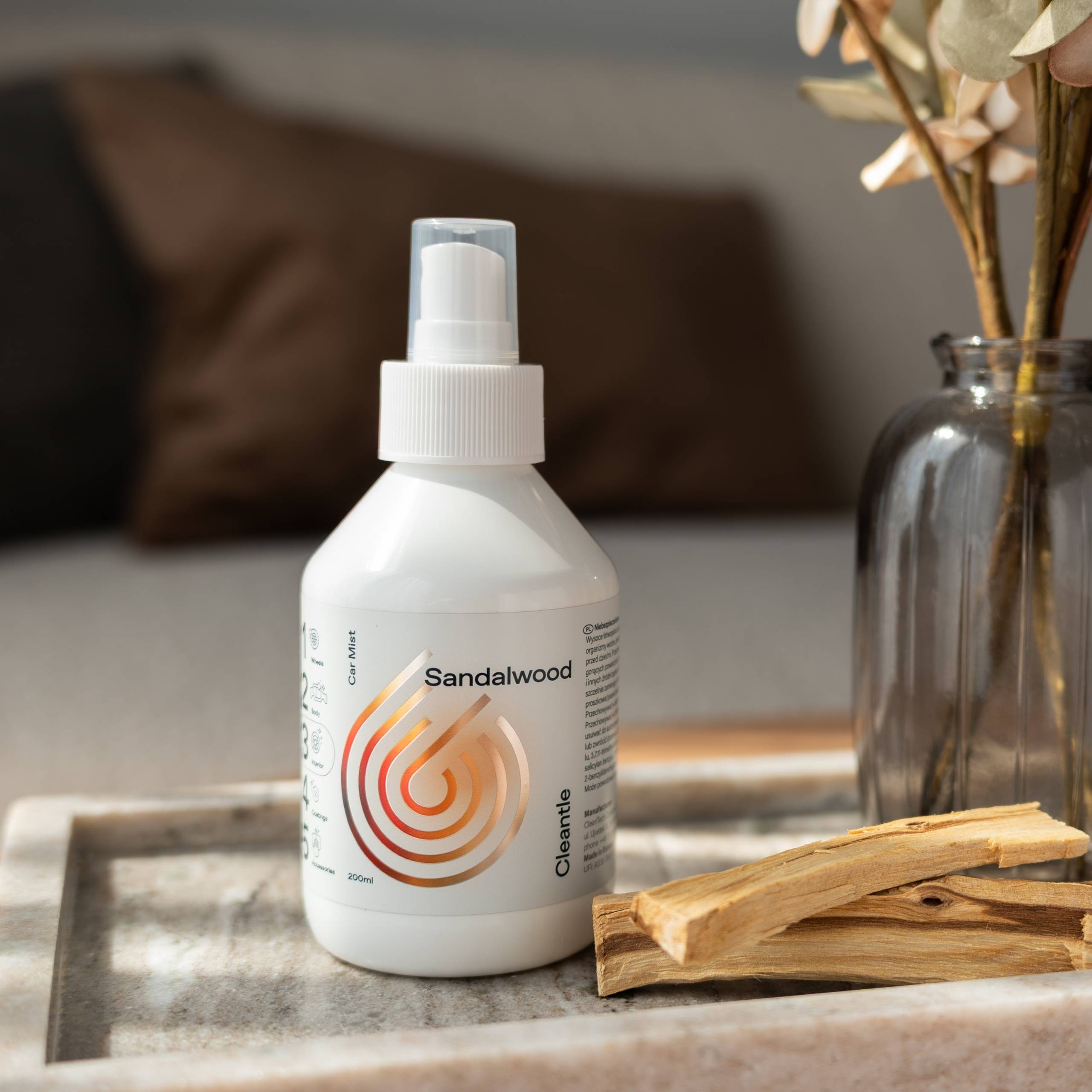 Mgiełka zapachowa do samochodu Cleantle Car Mist Sandalwood