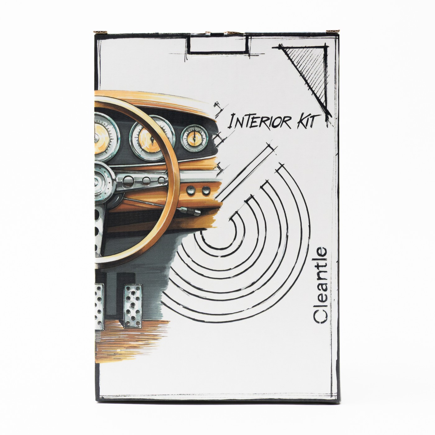 Pudełko zestawu Cleantle Interior Kit od frontu