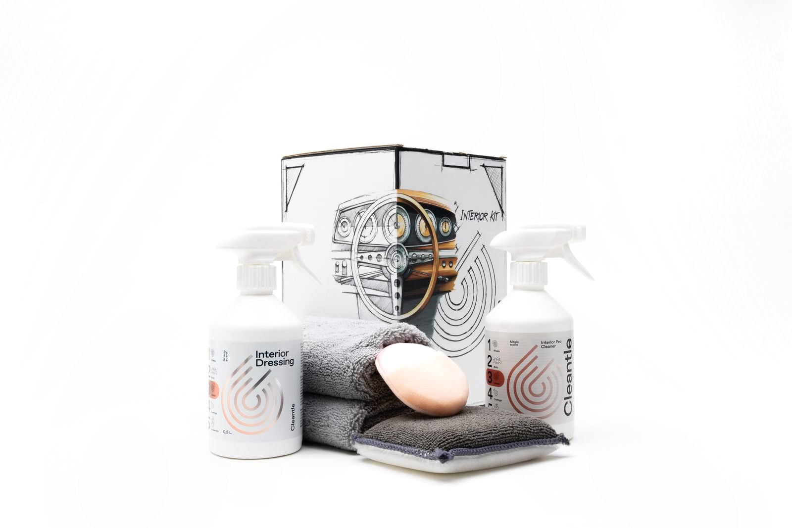 Zawartość zestawu Cleantle Interior Kit