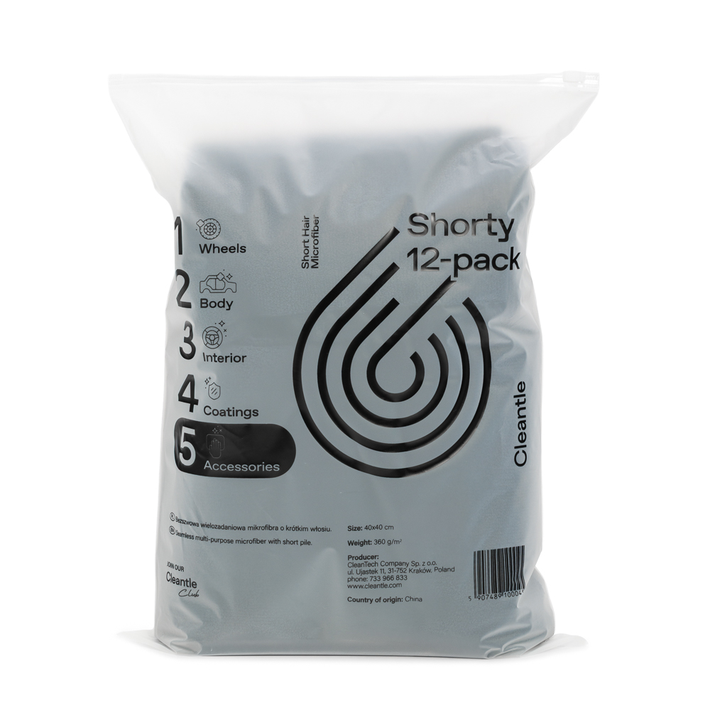 Zestaw dwunastu mikrofibr Cleantle Shorty 350 gsm